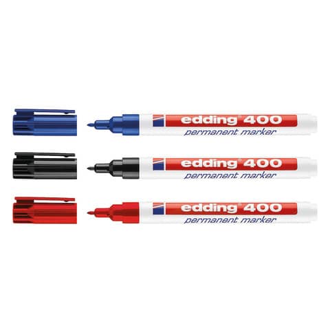 Marcatore permanente edding 400 punta conica 1 mm blu E-400 003